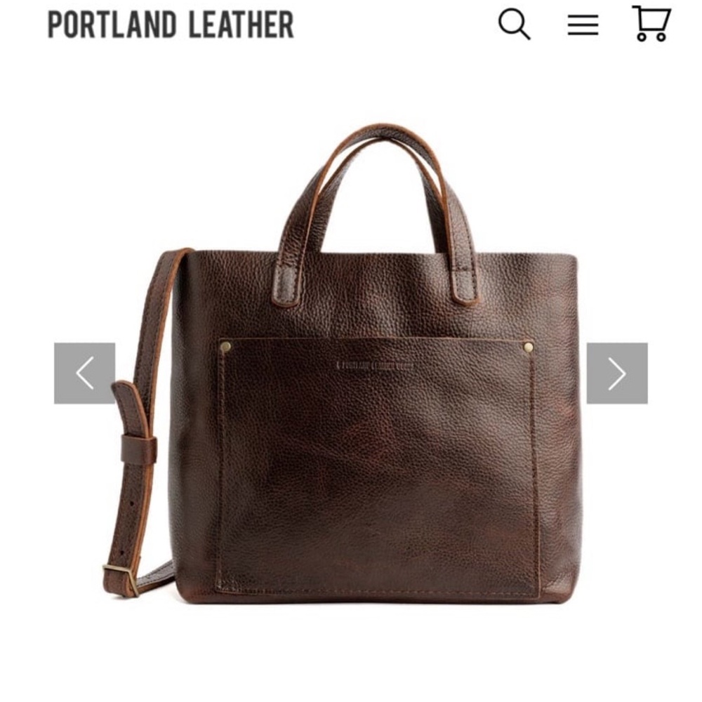 Portland Leather Crossbody Bag in Rich Brown
